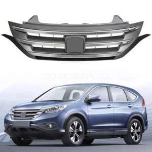 Parrilla superior del parachoques delantero con moldura cromada para Honda CRV CR-V 2012-2014 - Imagen 1 de 6