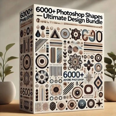 6,000 High-Quality Adobe Photoshop Shapes – Ultimate Collection for Designers - Image 1 of 3