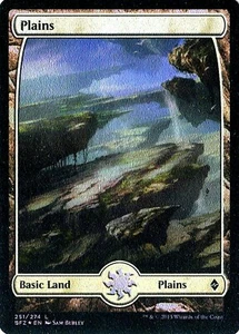 MTG - Battle for Zendikar - Plains #251 - Full Art - Foil - Various conditions - Picture 1 of 1