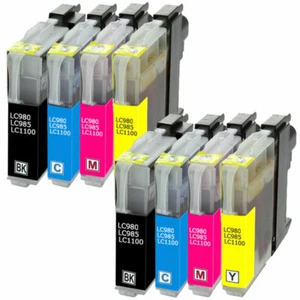 8 cartuchos de impresora XL compatibles para Brother DCP 145C, DCP 165C, DCP 195C - Imagen 1 de 5