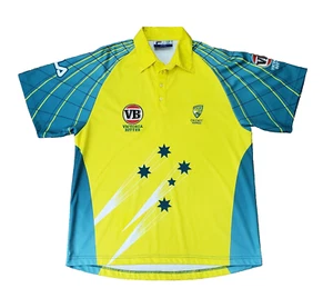 Vintage Fila Cricket Australia Jersey  Men's Sz Medium  Victoria Bitter   Yellow - Picture 1 of 16