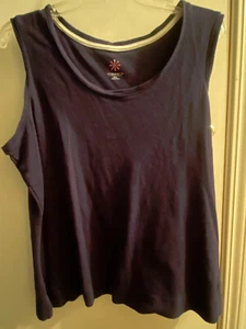 Isaac Mizrahi Essentials blau ärmelloses Tank Stretch Größe XL top gebraucht gebraucht EUC - Bild 1 von 6