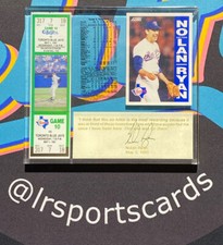 Auto Nolan Ryan Ltd Ed /1000 Texas Rangers Honoring No Hitter 5/1/1991 Acrylic