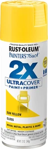 334046 Painter'S Touch 2X Ultra Cover Spray Paint, 12 Oz, Gloss Sun Yellow - Picture 1 of 10