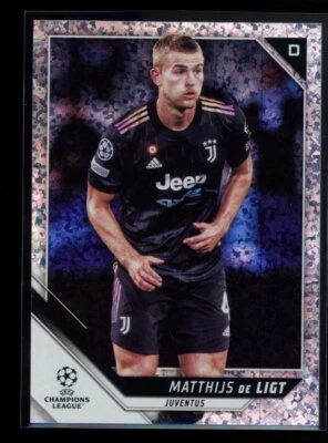 2021-22 Topps UEFA Champions League #44 Matthijs de Ligt Sparkle Foil - Image 1 of 2