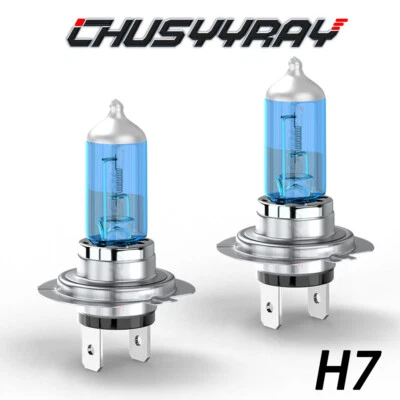 Pair Fit Honda Goldwing GL1800 2001-2016 Motorcycle Halogen headlights Bulbs H7 - Image 1 of 4