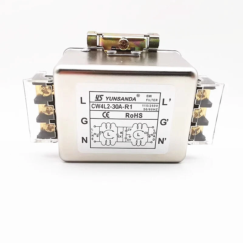 Single-phase AC EMI Filter 0-250V 30A Rail Type CW4L2-30A-R1=CW4L2-30A-S（005） - Image 1 of 4