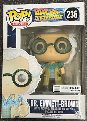 Funko Pop! Películas Regreso al Futuro #236 Dr. Emmett Brown Caja de Botín Exclusiva Foto 1 de 4