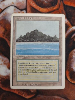 Tropical Island Revised Edition MTG Magic the Gathering Reserved List - Image 1 of 2