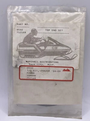 Top End Gasket Kit Yamaha Phazer 480, 1984-89 PZ480 Models, 712168 G532 (BB-212) - Image 1 of 3