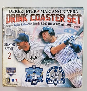 NIB Mint Derek Jeter / Mariano Riviera Steiner Yankees Stadium-Dirt Coaster 2011 - Picture 1 of 13