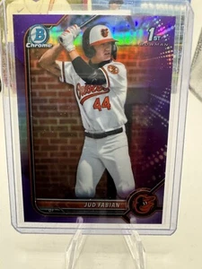 Bowman Draft 2022 - cromo Jud Fabian #BDC-114 refractor púrpura/250 (RC) - Imagen 1 de 2