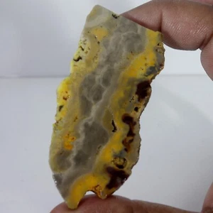 Bumblebee Jasper, slab, cabbing rough, lapidary, gemstone, orange, black,#U604 - Picture 1 of 5