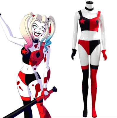 Conjunto de calcetines cortos Escuadrón Suicida Harleen Juegos con disfraces Harley Quinn Trajes Disfraz Foto 1 de 4