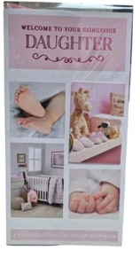 Birth Of Baby Girl Greeting Card 23cm X 12 CM Gorgeous Baby Girl Card  - Picture 1 of 2