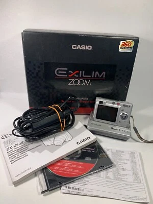Casio Exilim EX-Z40 Digitalkamera Kamera Silber Mit OVP - Bild 1 von 4