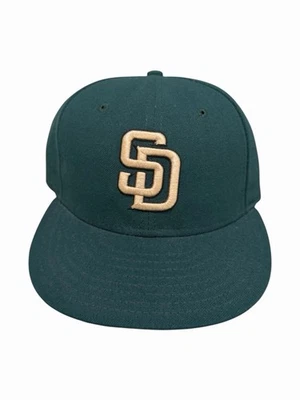 Gorra ajustada verde 7 1/4 de colección rara alternativa de los Padres de San Diego MLB On Field New Era Foto 1 de 4