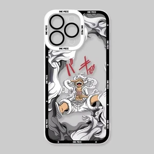 Anime One Piece Luffy iPhone 14 15 16 Pro Max Case Clear Soft Silicone Cover - Picture 1 of 9