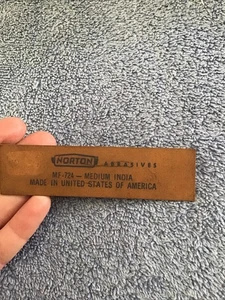 Vtg Norton Tool Ad Promo File  Norton Abrasives USA Estate  MF-724 Medium India - Picture 1 of 6