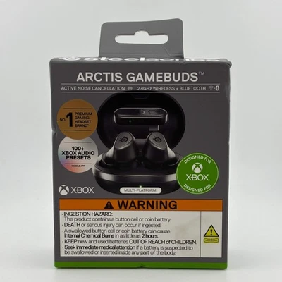 New SteelSeries Arctis Gamebuds Black 61707 Xbox One / Xbox Series X/S / PC - Image 1 of 4