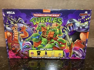 NECA TEENAGE MUTANT NINJA TURTLES STERN PINBALL BOX SET PURPLE SHREDDER XL SHIRT - Picture 1 of 3