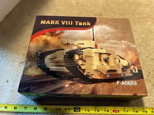 Baustein WWI Indiana Armee Wüste Mark VIII Panzer Set. Neu! Versiegelt! - Bild 1 von 4