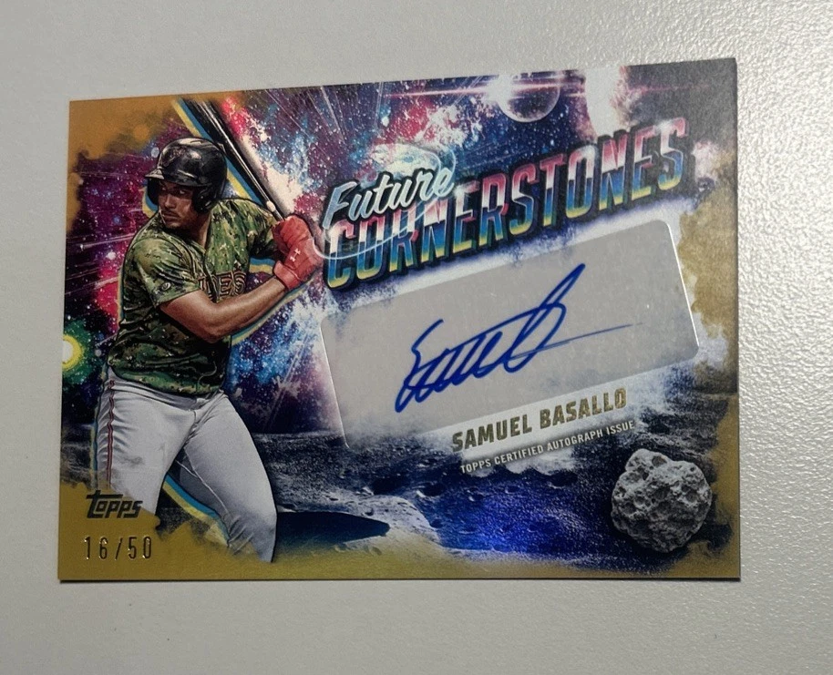 2025 Topps Pro Debut - Future Cornerstones Autographs Samuel Basallo Auto /50 - Image 1 of 1