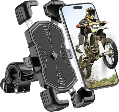 Porta Cellulare per Moto Scooter Bici Antivibrazione Ruota 360 Supporto Telefono - Immagine 1 di 4