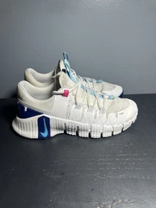Nike ‘Metcon 5’ Womens Size 6.5 Training Gym DV3950 103 Shoes White Blue - Picture 1 of 9