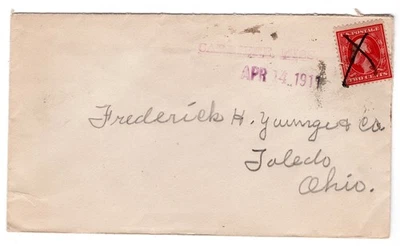 Carriere MS Pearl River County Straight-line CCL 1911 to Toledo OH - Image 1 of 3