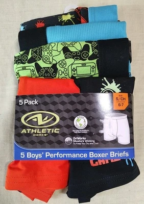 Athletic Works Boys Performance Boxer Briefs, 5 Pack, Size: S (6-7) Gaming Theme - Image 1 of 2