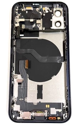 Apple iPhone 12 6.1" 2020 Black Rear Back Case Frame Good Glass OEM Grade B+ - Image 1 of 4