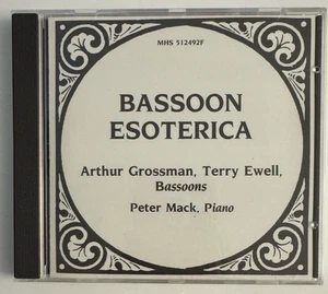 Bassoon Esoterica Arthur Grossman/Terry Ewell Bassoon Peter Mack Piano (CD ) - Picture 1 of 3