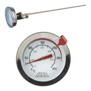 Termometro Fritti e Arrosti Acciaio Inox 0° +300°C Ilsa | Lunghezza Sonda 30 c - Imagen 1 de 1