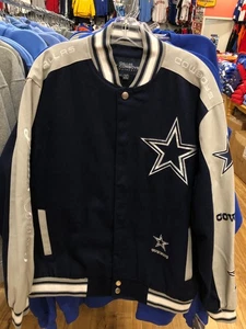 DALLAS COWBOY JACKE HERREN NASCAR STYLE J H DESIGN NAVY/GRAU - Bild 1 von 6