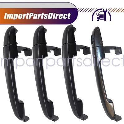 Juego de 4 manijas de puerta exterior exterior FL FR RL RR PARA Hyundai Sonata 2006-2010 NUEVO Foto 1 de 4