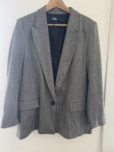 Zara Women’s Blazer Herringbone Blazer XL - Picture 1 of 5