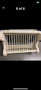 Wall Mounted Wooden Plate Rack with Cup Hooks - Picture 1 of 6
