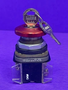 Allen Bradley 800T-E15 Ser T Cylinder Spring Bolt Lock Pushbutton  w/ E144 Key - Picture 1 of 22