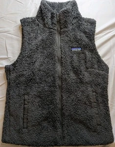 Patagonia Los Gatos Vest Womens Medium Gray 25216 Fall 2016 Deep Pile Fleece - Picture 1 of 11