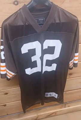 Camiseta deportiva Jim Brown Cleveland Browns retro para hombre unisex XL 48 nueva tinta Reebok  Foto 1 de 4