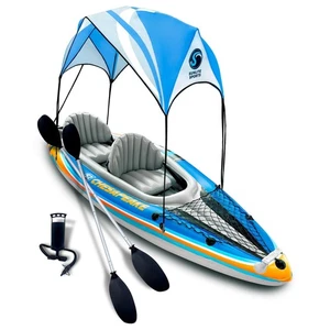 Sunlite Sports 2 Personen aufblasbares Kajak mit Sonnenschutzdach, Luftpumpe - Bild 1 von 7