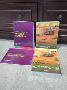 English Language Arts Leveled Readers 4 & Envision Math Connections Academy Book - Picture 1 of 7