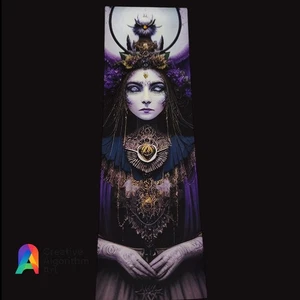 Moon Priestess & Owl Bookmark – Gothic Fantasy Art🌙  - Picture 1 of 1