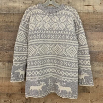 Vintage Cape Isle Knitters Oversized Wool Sweater Size Medium - Image 1 of 4