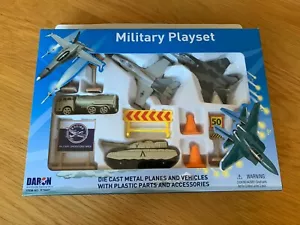 FIGHTER JET MILITÄR SPIELSET Modell Metall Flugzeug & Panzerwagen ARMEE LUFTWAFFE - Bild 1 von 7