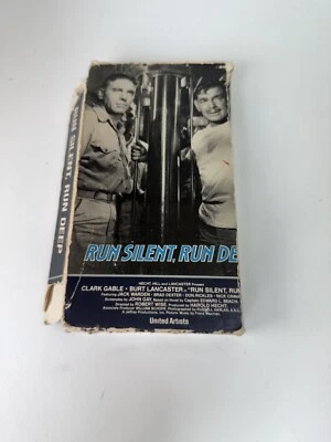 Run Silent, Run Deep (VHS 1958) Clark Gable, Burt Lancaster Foto 1 de 4