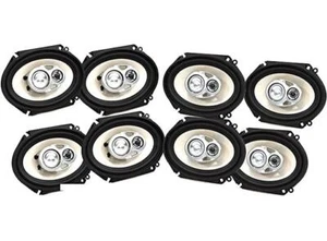 4 Pair Absolute BLS-6803 Blast Series 640W 6x8" 5x7" 3 Way Car/Marine/ATV/UTV - Picture 1 of 9