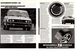 1987 BMW 325 ~ ORIGINAL 2-PAGE BF GOODRICH AD - Imagen 1 de 1