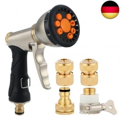 Fippy Metall Garten Handbrause Gartenschlauch Spritzpistole Hochdruck Garten